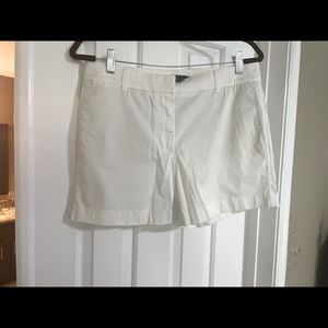 White jcrew chino shorts